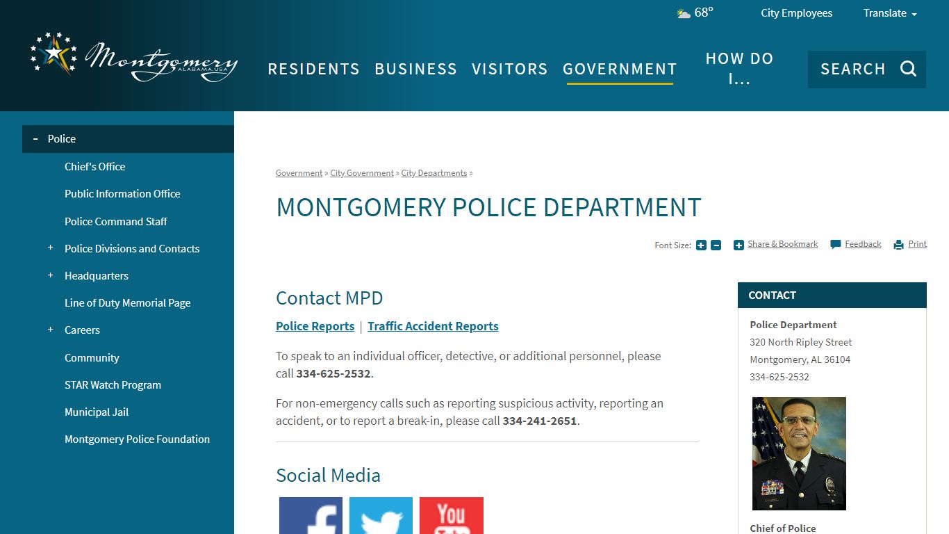 Montgomery Police Department | City of Montgomery, AL
